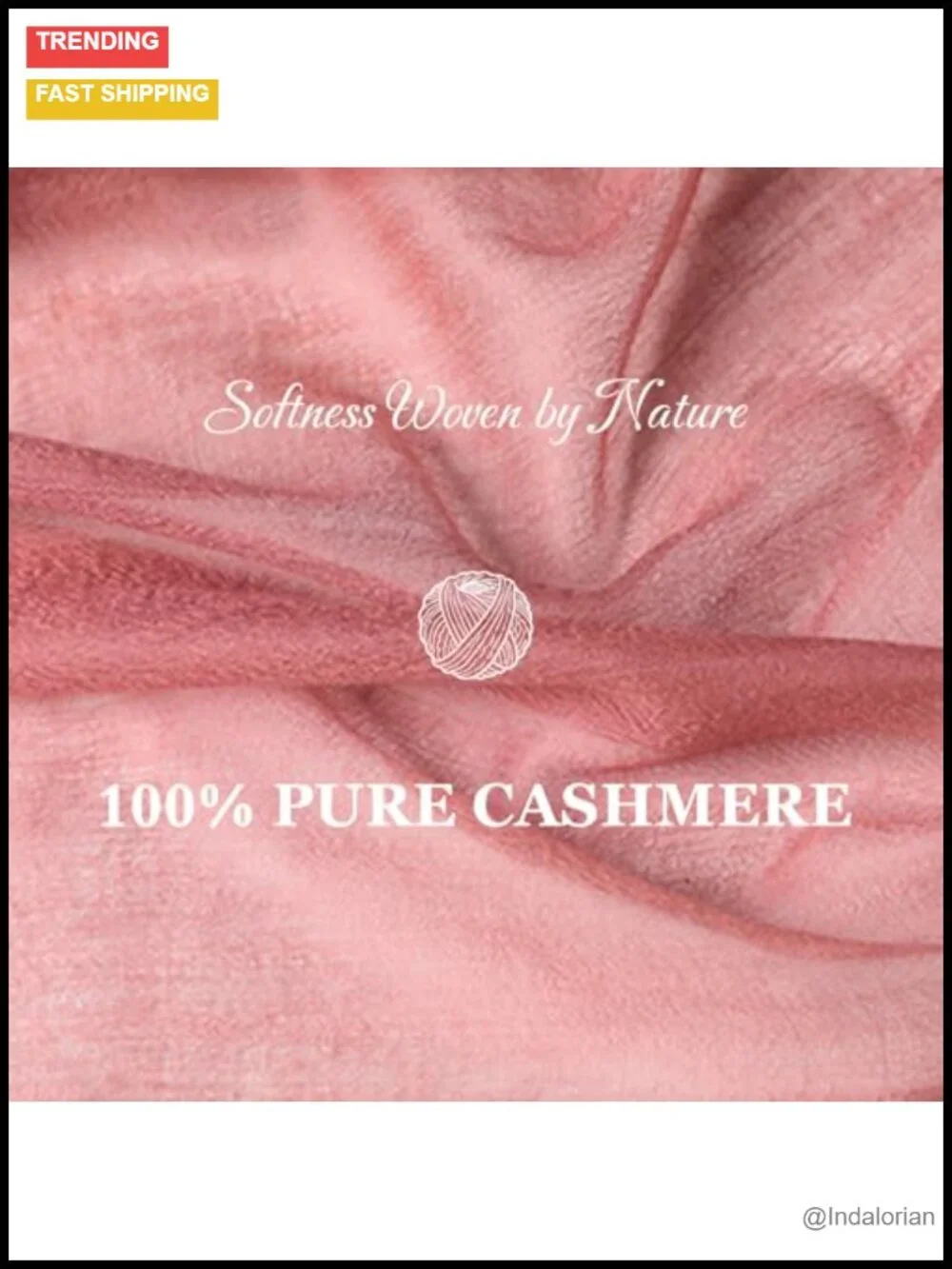 Luxury 100% Cashmere Shawl Wrap, Oversized Sheer Scarf for All Seasons